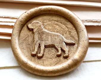 Labrador  Wax Seal Stamp /Golden Retriever dog wax seal Stamp kit /Custom Sealing Wax Stamp/wedding wax seal stamp/Christmas Gift