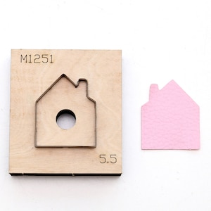 House Leather key chain Cutting Die , Steel Rule Metal Die Cutter ,Leather Die Cut Mold,Leather Punch Crafts Kraft Tool