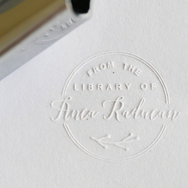 Custom Book Embosser Etsy