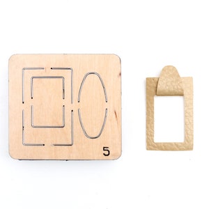 Geometric Rectangle Leather Die cut , hand Steel Rule Metal Die Cutter ,Leather Die Cut Mold,Leather Punch Crafts Kraft Tool