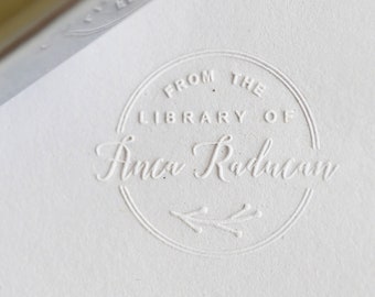 Custom book Embosser/Personalized Embosser Stamp /From the library Embosser/Wedding Embosser / Address Embosser /Valentine's Day gift