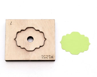 Gift Tag Leather  Cutting Die , Steel Rule Metal Die Cutter ,Leather Die Cut Mold,Leather Punch Crafts Kraft Tool