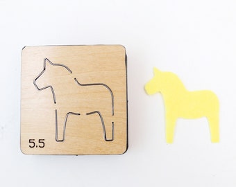 Swedish Dala Horse Acrylic Key Ring  # 1407 