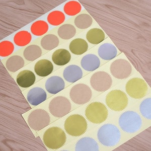 Embosser stickers