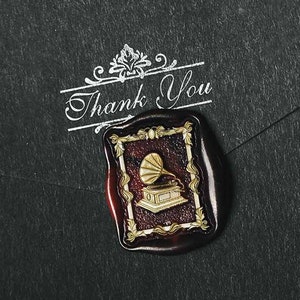 Record player wax Seal Stamp /envelop wax seal Stamp/Custom Sealing Wax Stamp/wedding wax seal stamp