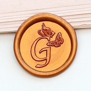 Initiale mit Schmetterling Wachsstempel Stempel,Hochzeit Wax Seal Stempel Kit,Geburtstagsgeschenk,Weihnachtsgeschenk,Brautjungfern Geschenk