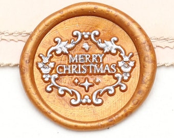 Merry Christmas Wax Seal Stamp /Christmas Wax seal Stamp kit /Custom Sealing Wax Stamp/wedding wax seal stamp