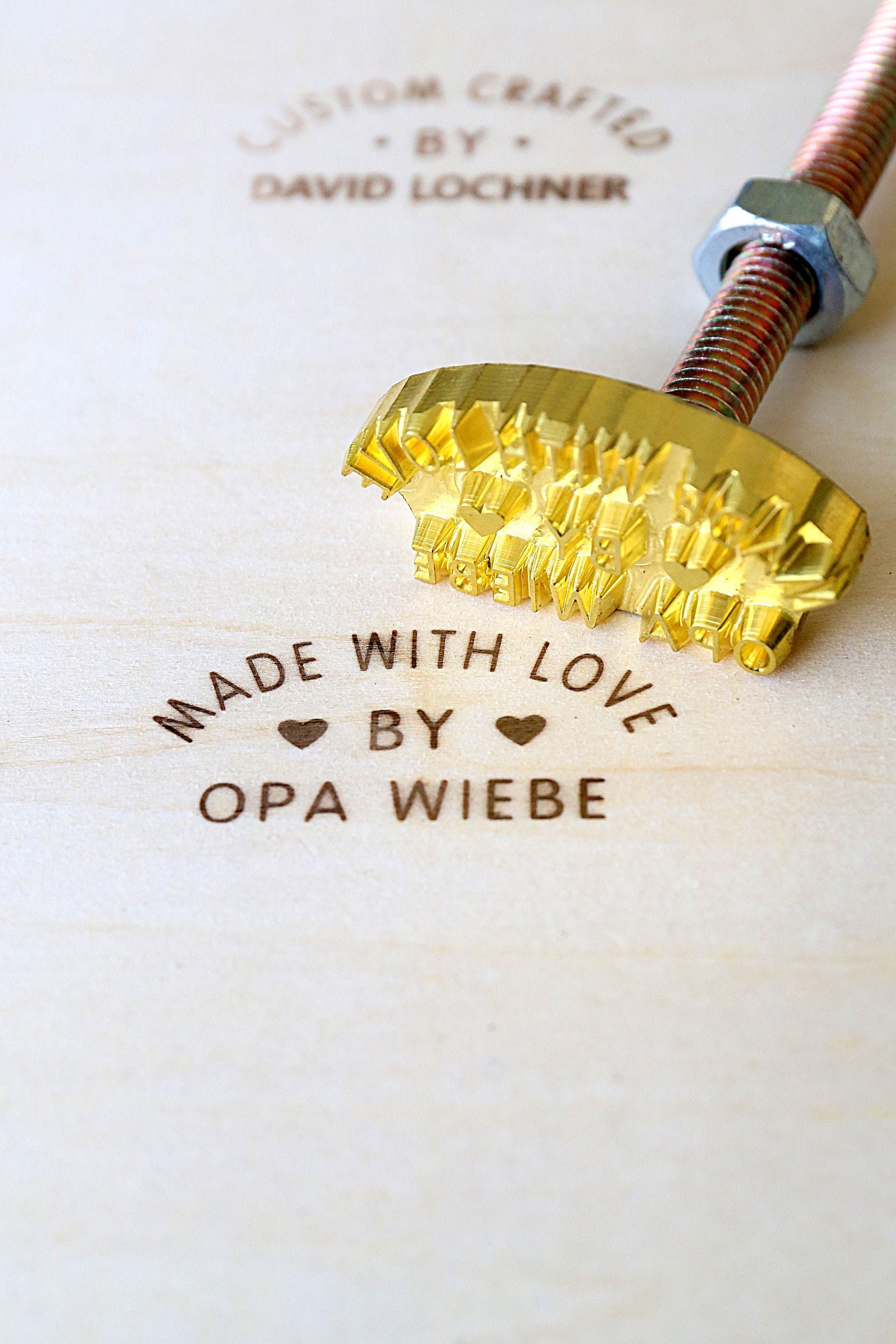 Custom Wood Branding Iron for Wood Working made With Love - Etsy