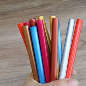 Bastão de cera para vedação de pistola de cola, contas de vedação de cera, embrulho de presente de convite de casamento, 40 cores para escolher