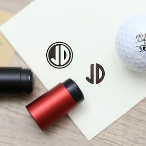 Sello de golf personalizado, sello de pelota de golf con monograma, pelotas de golf personalizadas, sello de acero inoxidable personalizado, sello de bola de tinta, regalo para papá y esposo
