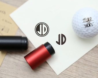 Golf Stempel, Monogramm Golfball Stempel, Benutzerdefinierte Golfbälle, Edelstahl Stempel, Inkball Stempel, Geschenk für Vater und Ehemann