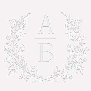 Personalisierter Prägestempel | Handgefertigte Metall Embosser für Hochzeitseinladungen, Lederhandwerk, Schreibwaren | Monogramm Geschenk