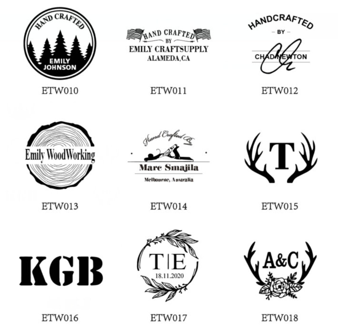 Custom Leather Stamp leather Embossing Custom Brass Etsy