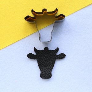 Koe hoofd vorm stalen regel leer snijden Die, Custom Steel Rule Metal Die clicker voor oorbellen, Die Cut Mold, Leather Punch Crafts