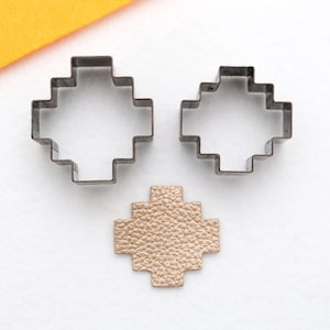 Azteekse vorm stalen regel lederen snijden Die, Custom Steel Rule Metal Die clicker voor oorbellen, Die Cut Mold, Lederen Punch Crafts