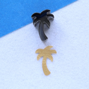 Kokos-Baum-Form-Stahl-Regel Leder schneiden Sterben, Custom Steel Regel Metall sterben Clicker für Ohrringe, sterben geschnitten Form, Leder Punch Handwerk