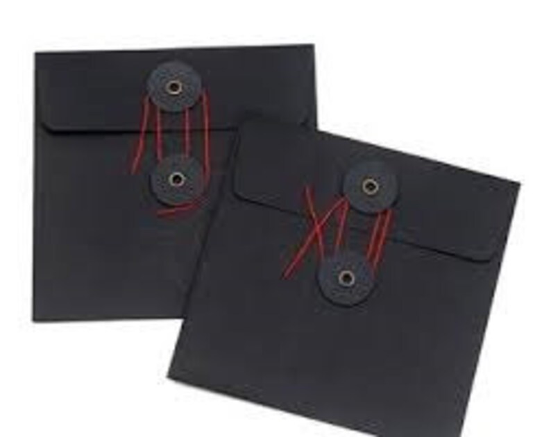 Photographer CD Packaging Photographer Packaging Black CD Sleeves with Red Ropes.,Kraft Wedding Favor,Kraft CD Sleeve
