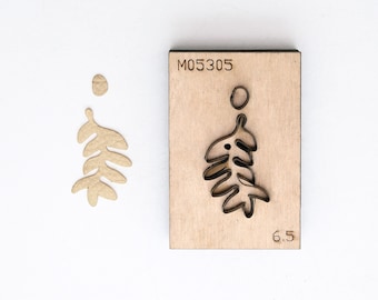 Leaf  Earrings Leather Die cut , Steel Rule Metal Die Cutter ,Leather Die Cut Mold,Leather Punch Crafts Kraft Tool