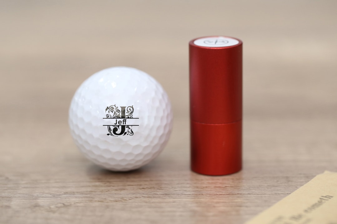Custom Golf Balls Stamp, Personalized Golf Stamp, Monogram Golf Ball
