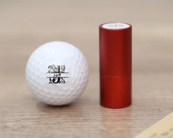 Custom Golf Balls stamp, Personalized golf stamp, Monogram Golf Ball Stamp, Custom stainless stamp, Ink ball stamp, gift for dad and husband