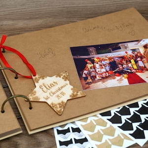 56 pagine A4 Ring Binder Photo Album/Blank Kraft Photo Album/Family photo Album/Wedding Guest Book/Scrapbook Album/Wedding scrapbook Album
