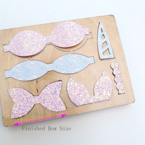 Unicorn Bow Tie , dado di legno fai da te, dado di taglio, die taglio strumento Scrapbook stampo fit per Sizzix , Big shot taglio macchina-B