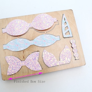 Unicorn Bow Tie , DIY wooden die, cutting die, die cut tool Scrapbook mold Fit For Sizzix , Big shot Cutting Machine-B image 1