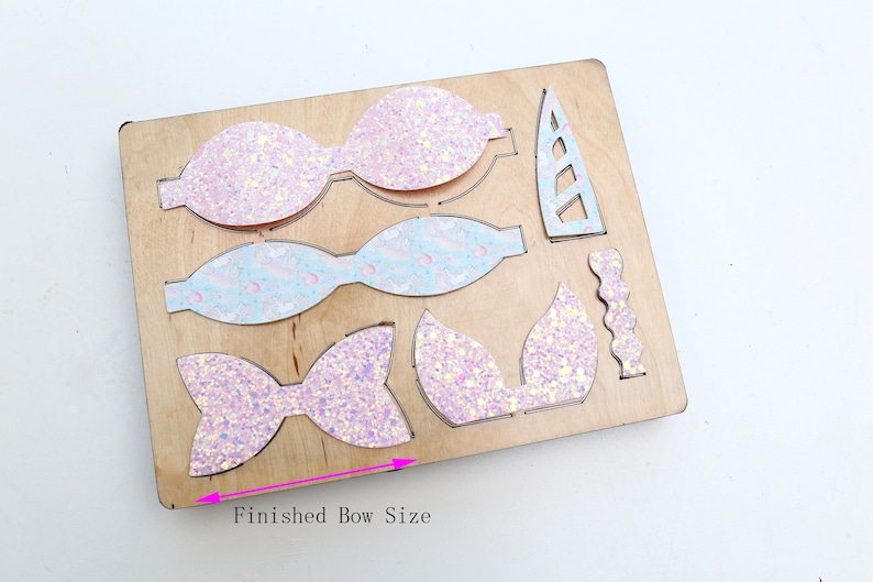 Unicorn Bow Tie , DIY wooden die, cutting die, die cut tool Scrapbook mold Fit For Sizzix , Big shot Cutting Machine-B image 1