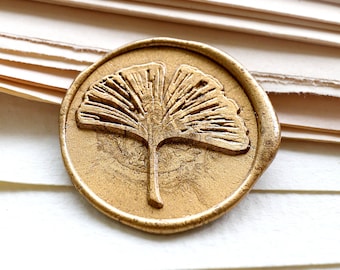 Ginkgo leaf  Wax Seal Stamp /wax seal Stamp kit /Custom Sealing Wax Stamp/wedding wax seal stamp/Christmas Gift