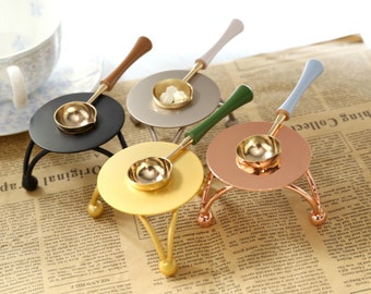 NOUVEAU!! Poêle en acier pour cachet de cire, poêle en acier four de fusion outil de poêle bricolage