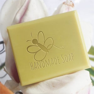 Francobollo sapone personalizzato, timbro BESS SOAP fatto a mano, timbro acrilico, timbro cookie, timbro biscotto nuziale, francobollo in ceramica, francobollo fondente,
