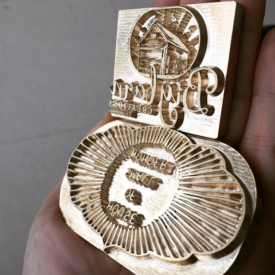 Custom Leather Stamp , Hot Foil Stamp Machine Stamp, Leather Heat Stamp for Vegetable Tanned