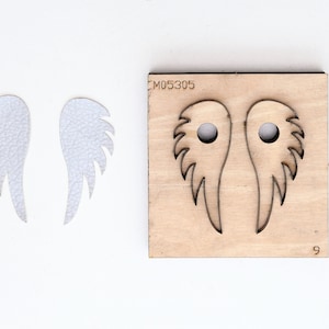 Wings  Earrings Leather cutting Die , Steel Rule Metal Die Cutter ,Leather Die Cut Mold,Leather Punch Crafts Kraft Tool