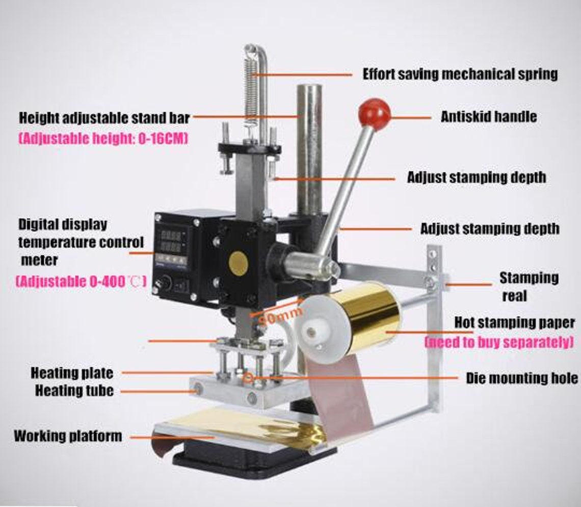 Reliable Hot Foil Gold Stamping Machine500W Hot Foil Machine Etsy