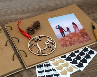 56 stron A4 Ring Binder Album na zdjęcia/Album na zdjęcia rodzinne/Pusty album na zdjęcia Kraft/Księga gości weselnych/Album na scrapbooking/Album na scrapbooking ślubny
