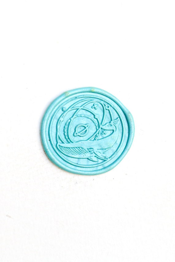 Spiral Initial Custom Name Wax Seal Stamp - Artisan Crafted & Long