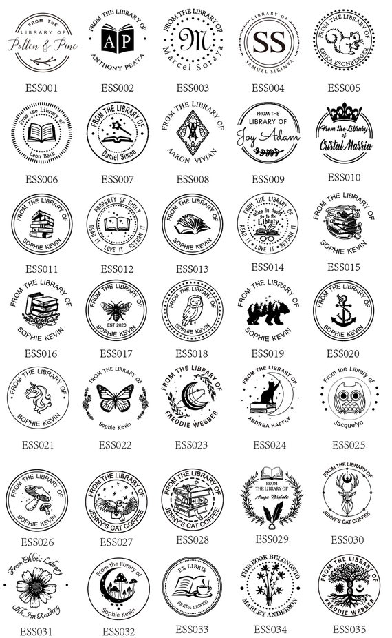 Book Stamp for Kids, Personalized library stamp for kids – Nordenzi