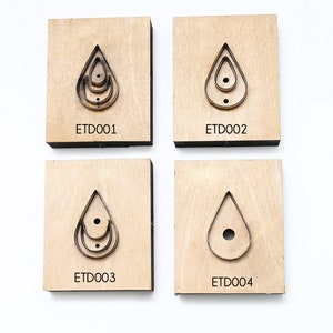 Teardrop Earring leather cutting Die , Steel Rule Metal Die Cutter ,Leather Die Cut Mold,Leather Punch Crafts Kraft Tool