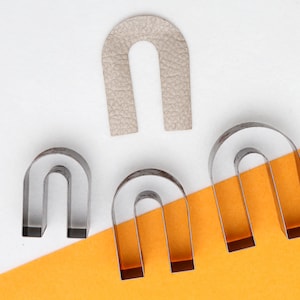 Arco cuero pendiente corte Die , Regla de acero personalizado metal cortador, cuero troquel cortar molde, cuero punch Crafts Kraft Tool