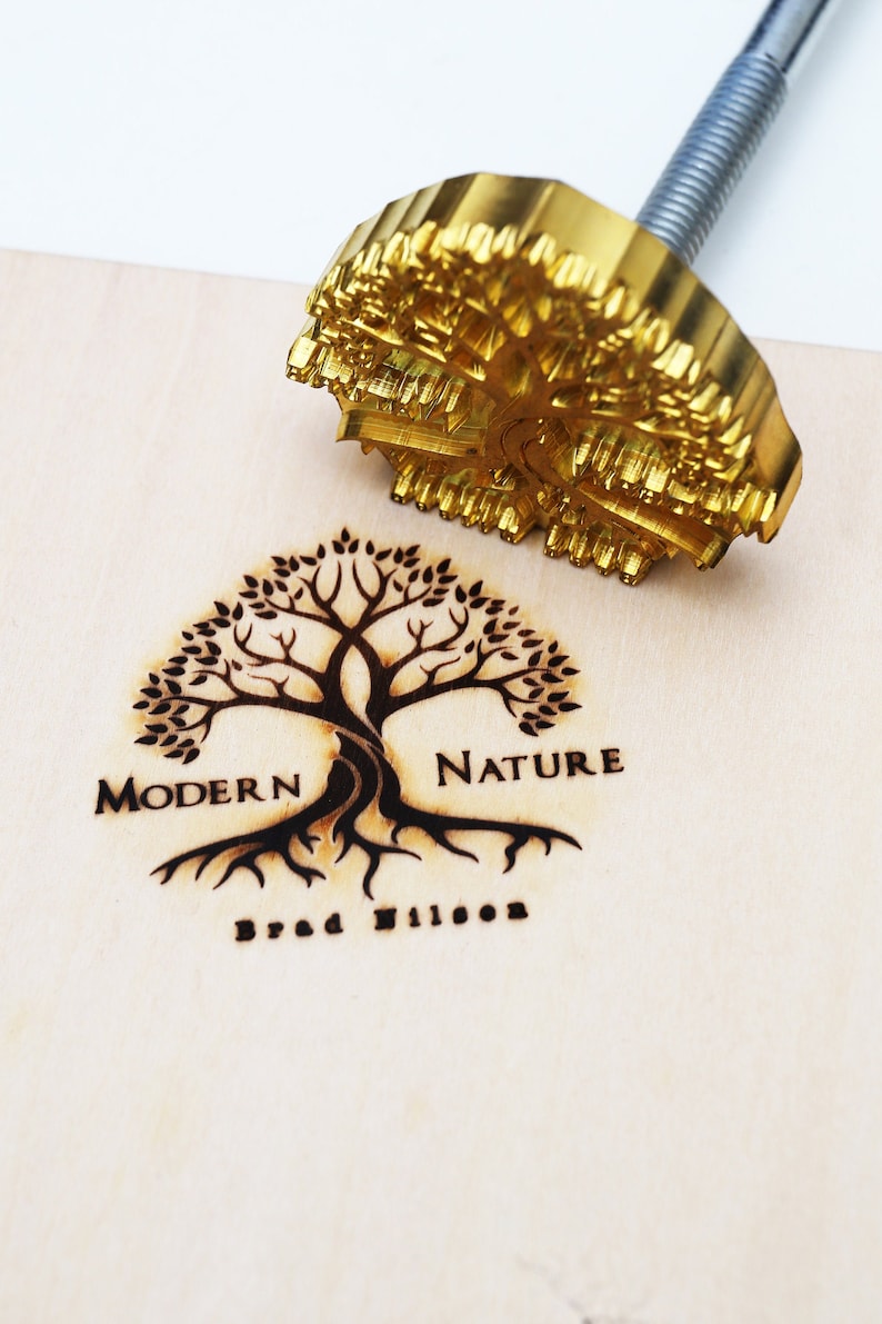 Custom Wood Branding Iron tree Branding Iron Leather | Etsy