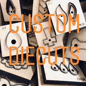 Troqueles de corte para pendientes de cuero personalizados, troqueles para pendientes, troqueladora de metal con regla de acero, molde para troquelado de cuero, perforadora de cuero