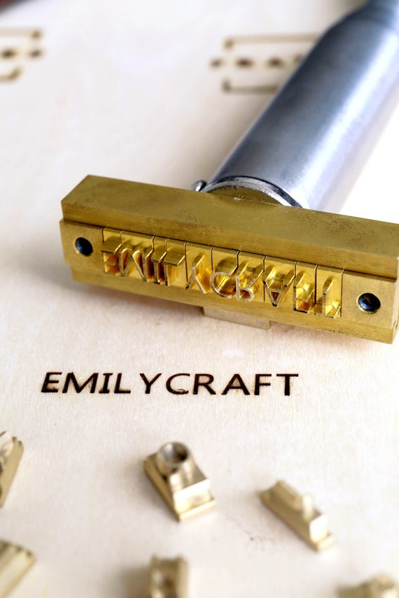 Customized Brass Stamps for Pottery with Wooden Handle – My Stamps Store