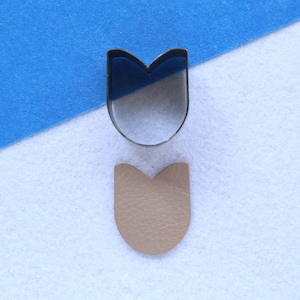 Tulpe Form Stahl Regel Leder schneiden sterben, Custom Steel Regel Metall sterben Clicker für Ohrringe, sterben geschnitten Form, Leder Punch Handwerk