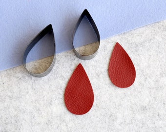 Teardrop steel rule leather cutting Die,  Custom Steel Rule Metal Die clicker for earrings, Die Cut Mold,Leather Punch Crafts Kraft Tool