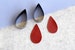 Teardrop steel rule leather cutting Die,  Custom Steel Rule Metal Die clicker for earrings, Die Cut Mold,Leather Punch Crafts Kraft Tool 