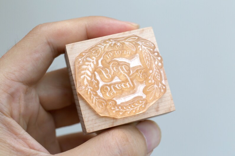 Custom Ink Rubber Stamp Business Logo Stamps Custom Wedding Etsy