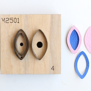 Leaves earring Leather cutting Die , Steel Rule Metal Die Cutter ,Leather Die Cut Mold,Leather Punch Crafts Kraft Tool