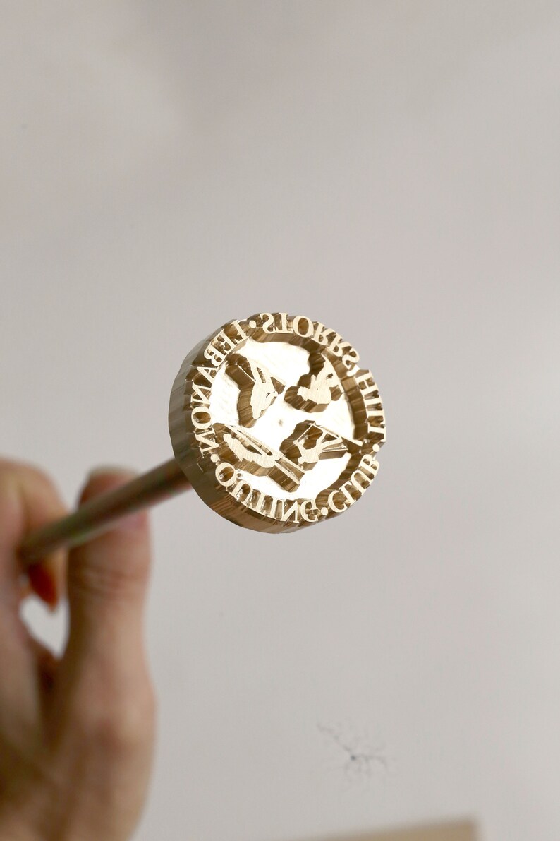 Custom Leather Stamp leather embossing Custom Brass Etsy