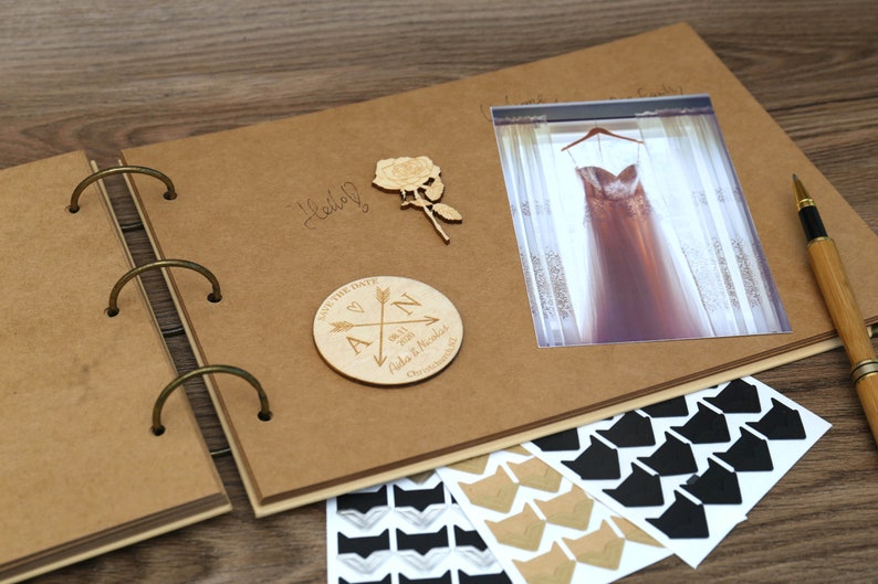 56 Pages A4 Ring Binder Photo Album/wedding Guest Book/blank Etsy