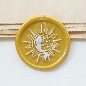 Mermaid and the Sun  wax Seal Stamp /Mermaid wax seal Stamp/ Custom Sealing Wax Stamp/wedding wax seal stamp